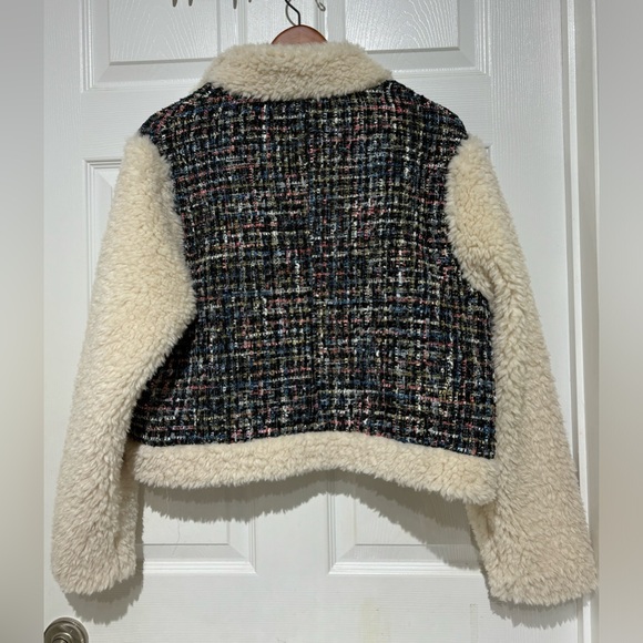 Kendall+ Kylie  Mixed Media Zip up Jacket - Picture 5 of 7